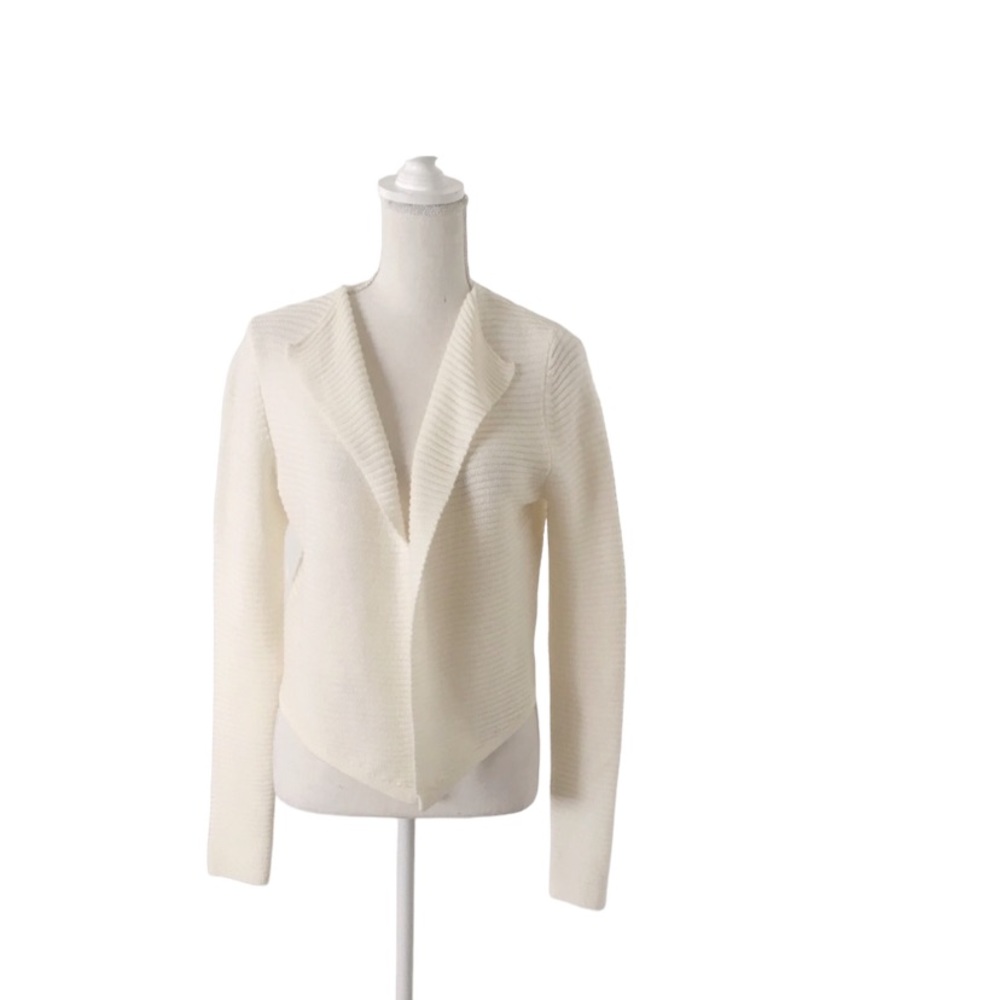 Express Ivory Cream Open Front Cardigan Size Medium